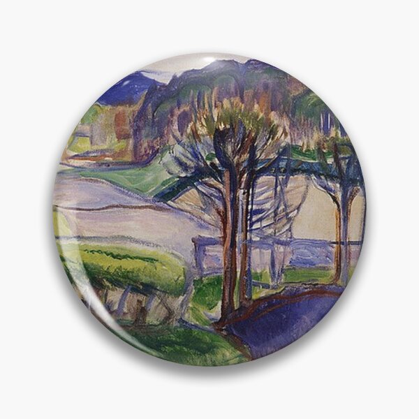 Item preview, Spring Landscape by Edvard Munch designed and sold by tomorrowsart.