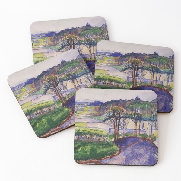Item preview, Spring Landscape by Edvard Munch designed and sold by tomorrowsart.