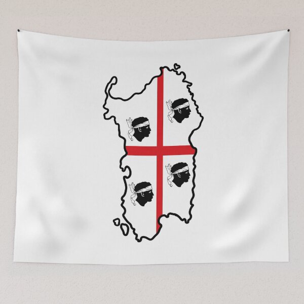 Item preview, Sardegna Bandiera 4 Mori Isola - Sardinia flag Island designed and sold by miskaralise.