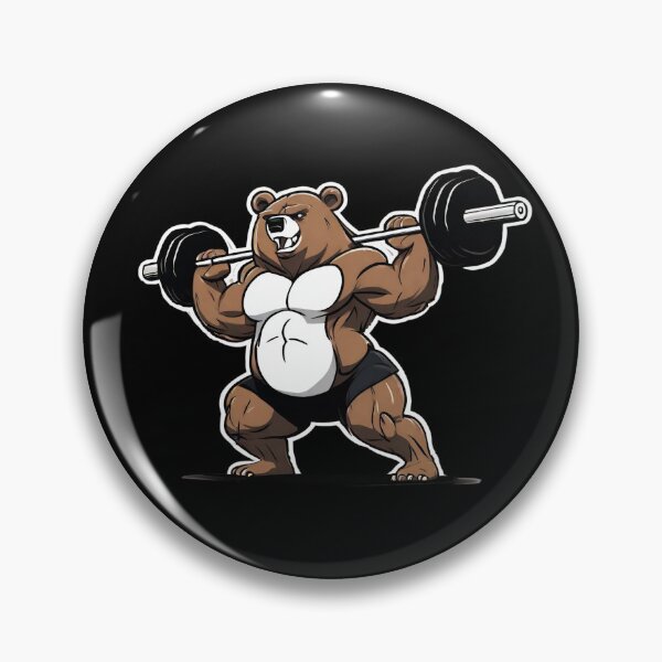 Item preview, Weightlifting bear designed and sold by Amzg-Designs.
