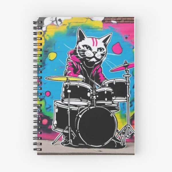 Item preview, Jazz cat drummer  designed and sold by BubbleTextBox.