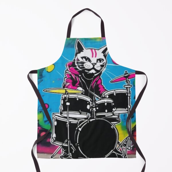 Item preview, Jazz cat drummer  designed and sold by BubbleTextBox.