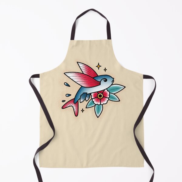 Item preview, Flying Fish Old Shool Tattoo designed and sold by miavaldez.