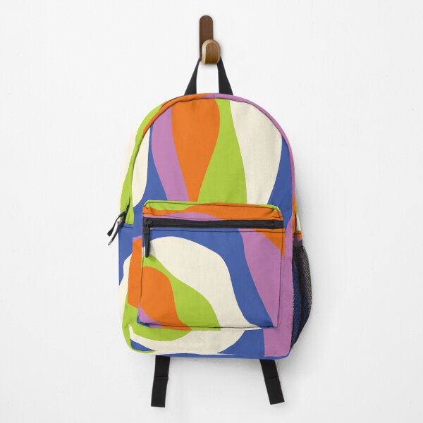 Item preview, Ebb and Flow 4 in Blue, Orange, Purple, Green and Cream designed and sold by LAEC-Shop.