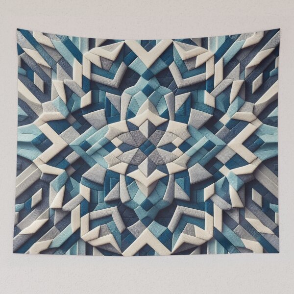 Item preview, Blue Sea Elegance: Blue and White Fabric Pattern designed and sold by Rui Fernandes.