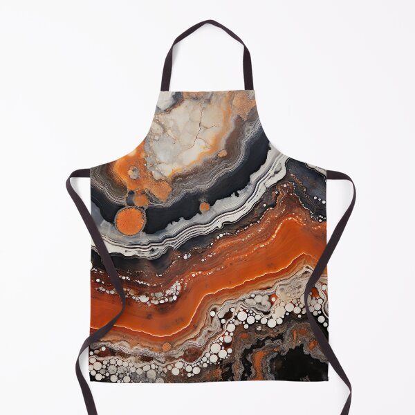 Artikelvorschau, Abstrakter Achat Steingrau Beige Orange Ocker Schwarz entworfen und verkauft von fluffstuffgifts.