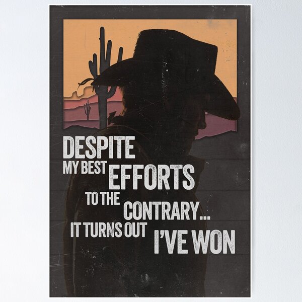 Vista previa del artículo con la obra «Última cita de Arthur Morgan», diseñado y vendido por Anil Coskun.