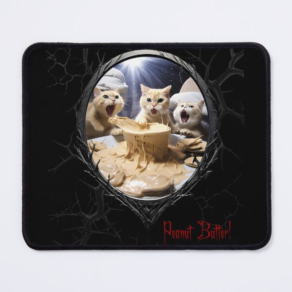 Item preview, Cats & Kittens Making A Huge Peanut Butter Mess designed and sold by FatCatStudios.