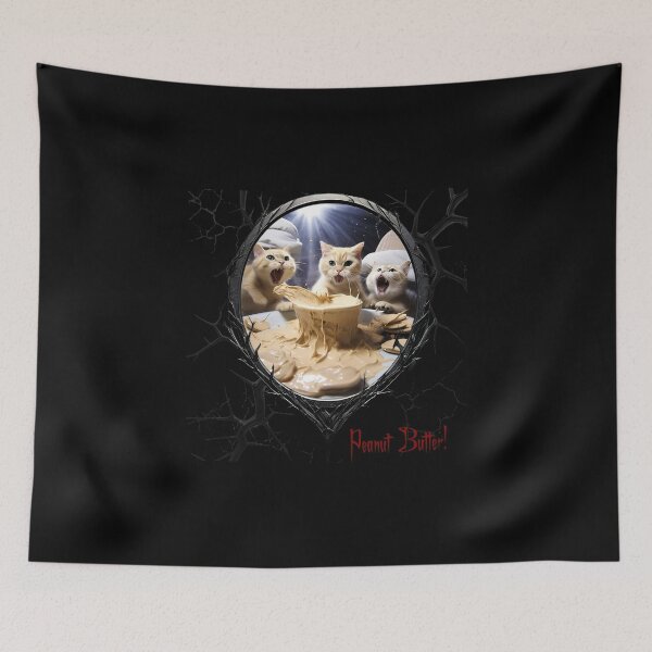 Item preview, Cats & Kittens Making A Huge Peanut Butter Mess designed and sold by FatCatStudios.