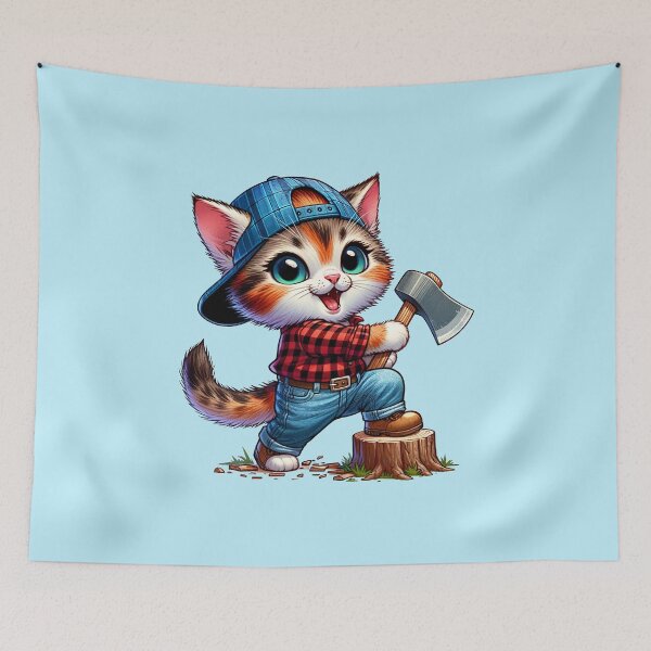 Item preview, Lumberjack Kitten designed and sold by Alphaproject.