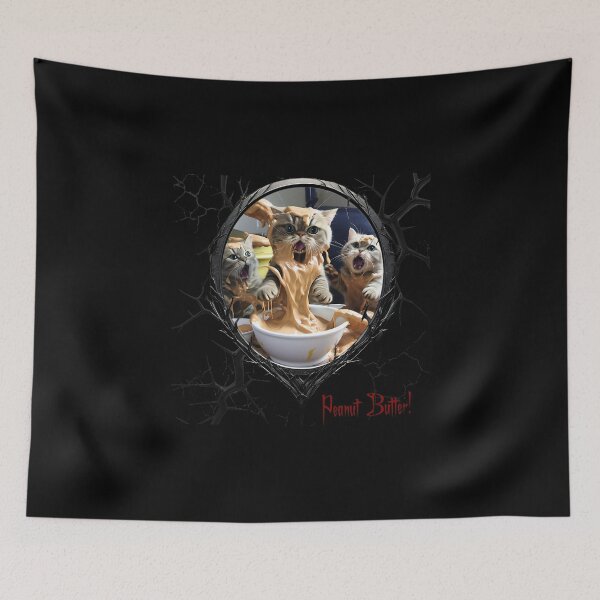 Item preview, Cats & Kittens Making A Huge Peanut Butter Mess designed and sold by FatCatStudios.