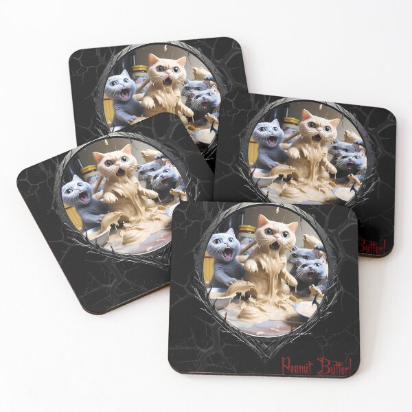 Item preview, Cats & Kittens Making A Huge Peanut Butter Mess designed and sold by FatCatStudios.