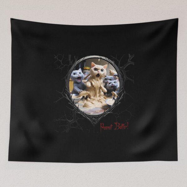 Item preview, Cats & Kittens Making A Huge Peanut Butter Mess designed and sold by FatCatStudios.