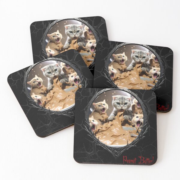 Item preview, Cats & Kittens Making A Huge Peanut Butter Mess designed and sold by FatCatStudios.