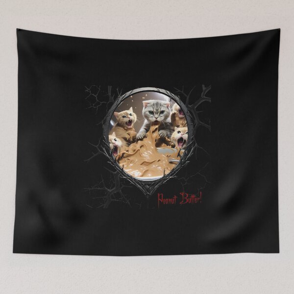 Item preview, Cats & Kittens Making A Huge Peanut Butter Mess designed and sold by FatCatStudios.