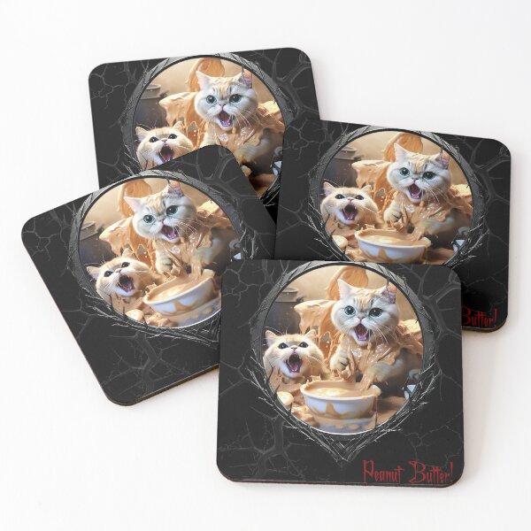 Item preview, Cats & Kittens Making A Huge Peanut Butter Mess designed and sold by FatCatStudios.