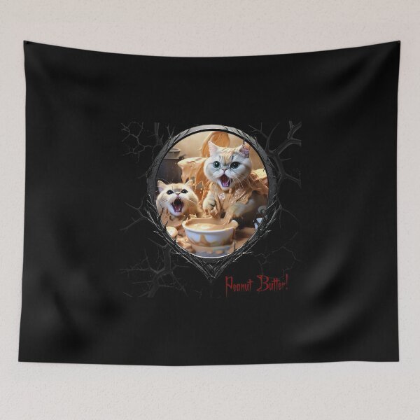 Item preview, Cats & Kittens Making A Huge Peanut Butter Mess designed and sold by FatCatStudios.