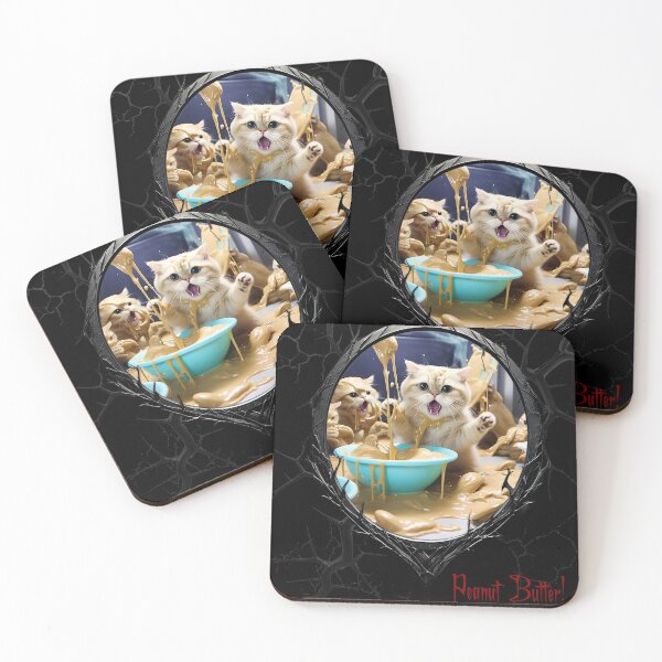 Item preview, Cats & Kittens Making A Huge Peanut Butter Mess designed and sold by FatCatStudios.