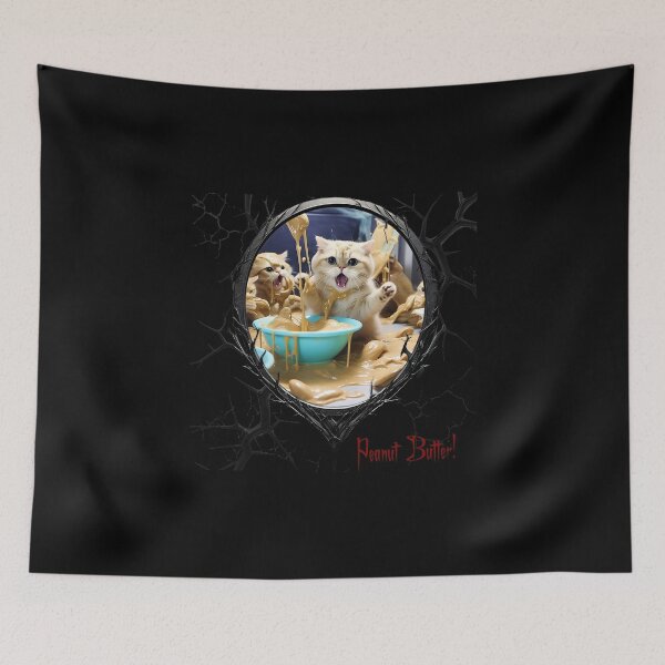 Item preview, Cats & Kittens Making A Huge Peanut Butter Mess designed and sold by FatCatStudios.