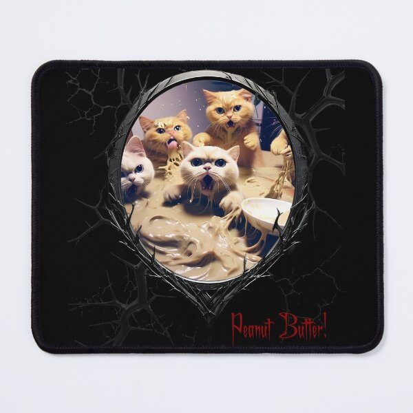 Item preview, Cats & Kittens Making A Huge Peanut Butter Mess designed and sold by FatCatStudios.