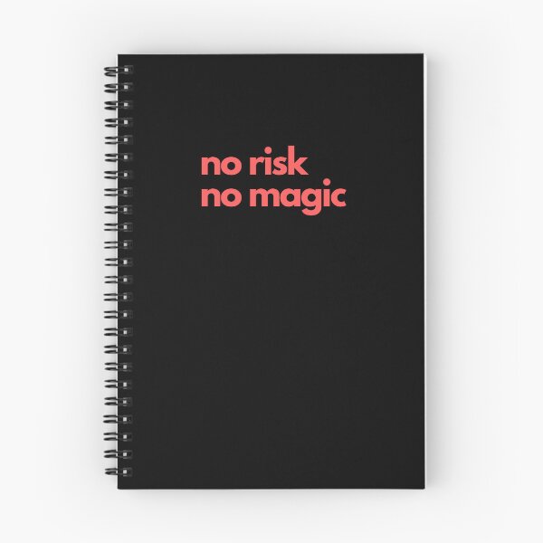 Item preview, No Risk No Magic Motivational Quote designed and sold by JeSuisAgnes.