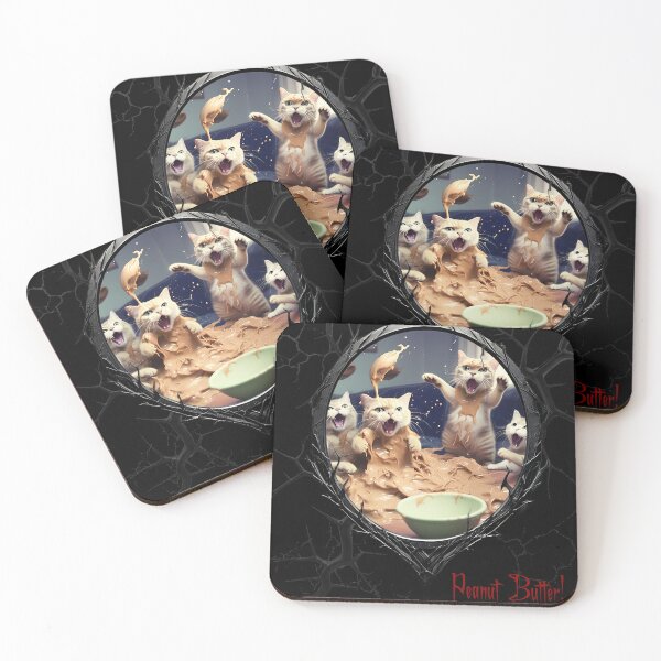 Item preview, Cats & Kittens Making A Huge Peanut Butter Mess designed and sold by FatCatStudios.
