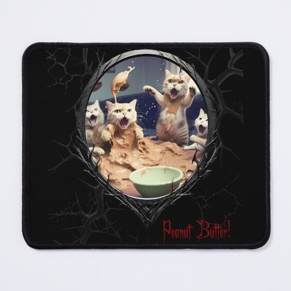 Item preview, Cats & Kittens Making A Huge Peanut Butter Mess designed and sold by FatCatStudios.