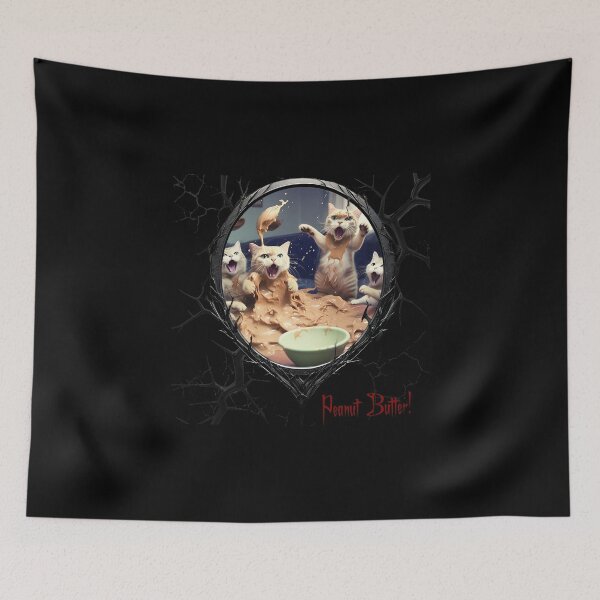 Item preview, Cats & Kittens Making A Huge Peanut Butter Mess designed and sold by FatCatStudios.