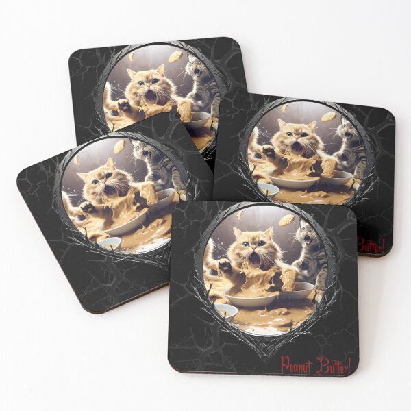 Item preview, Cats & Kittens Making A Huge Peanut Butter Mess designed and sold by FatCatStudios.