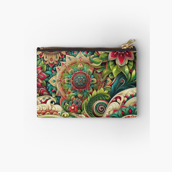 Item preview, Emerald Rouge Elegance: Green and Red Fabric Harmony designed and sold by Rui Fernandes.