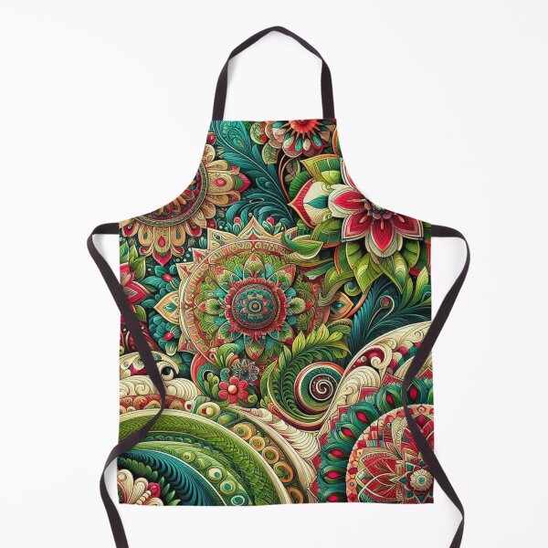 Item preview, Emerald Rouge Elegance: Green and Red Fabric Harmony designed and sold by Rui Fernandes.