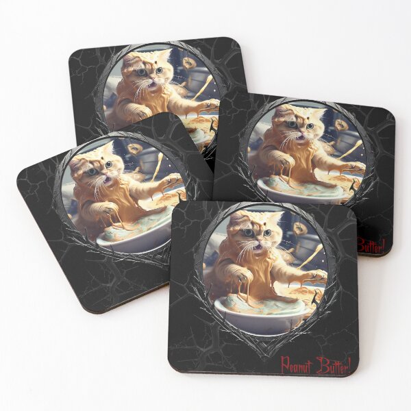 Item preview, Cats & Kittens Making A Huge Peanut Butter Mess designed and sold by FatCatStudios.