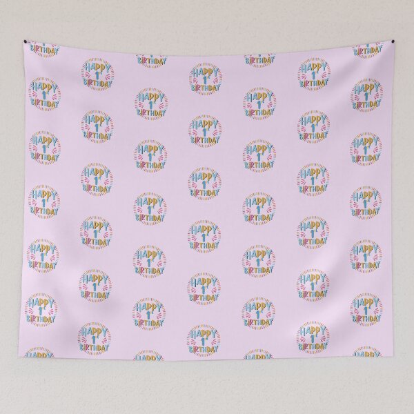 Item preview, Happy 1st Birthday designed and sold by theartcreatore.