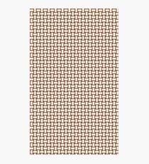 Tan basket weave pattern Photographic Print
