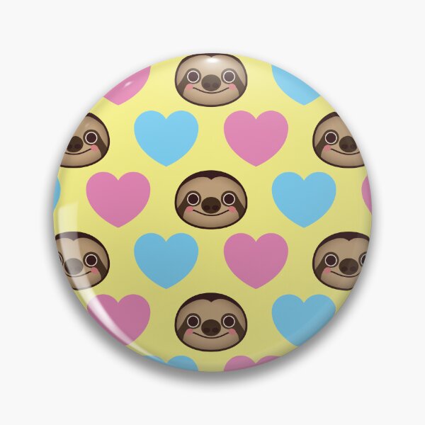 Item preview, Cute Sloth Pattern With Hearts designed and sold by LeizyShop.
