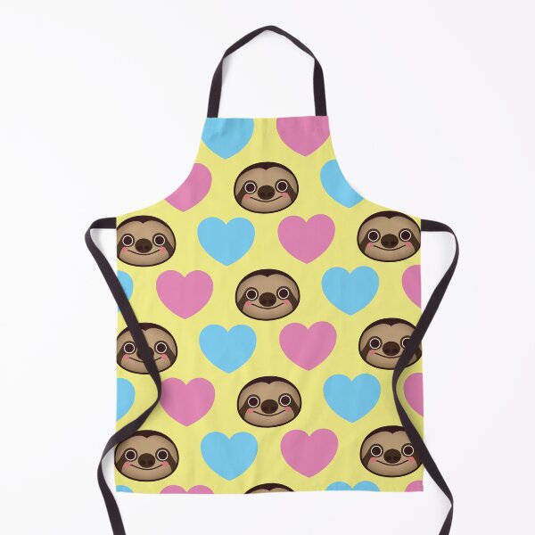 Item preview, Cute Sloth Pattern With Hearts designed and sold by LeizyShop.