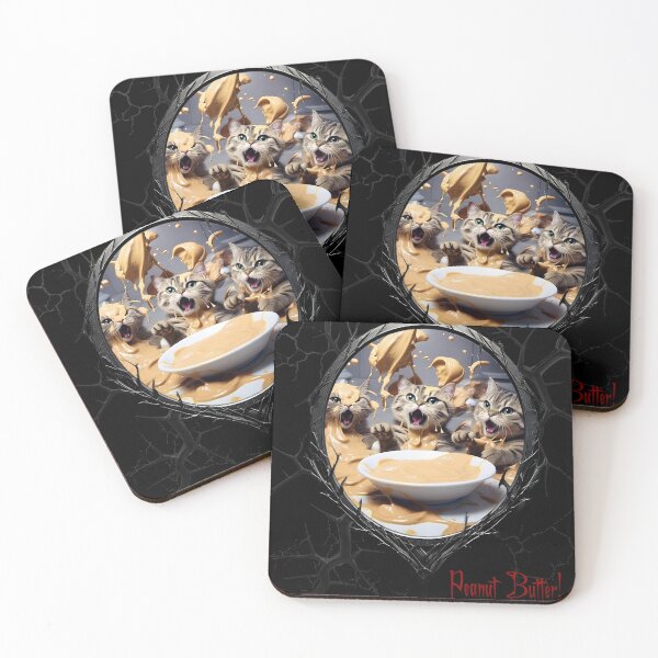 Item preview, Cats & Kittens Making A Huge Peanut Butter Mess designed and sold by FatCatStudios.