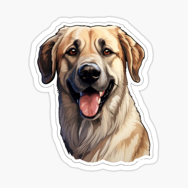 Artikel-Vorschau von Aufkleber für anatolischen Schäferhund / Kangal-Schäferhund-Welpe / süßer Kangal, designt und verkauft von SMARTKIT  DESIGNAGENCY.