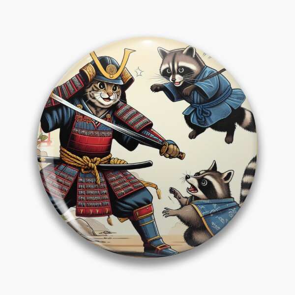 Item preview, Cat samurai  designed and sold by Asteri-Corp.