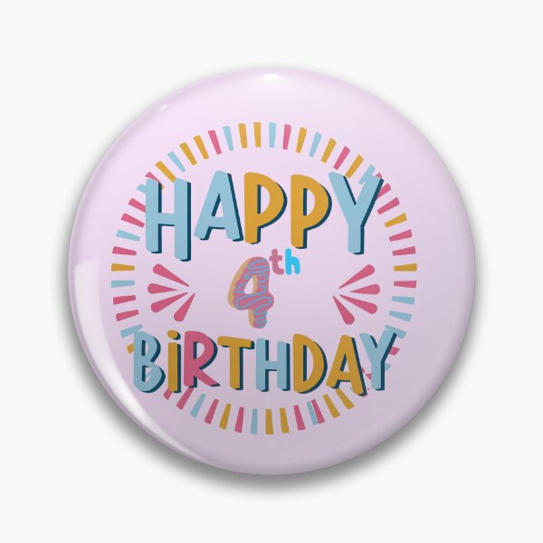Item preview, Happy 4th Birthday designed and sold by theartcreatore.