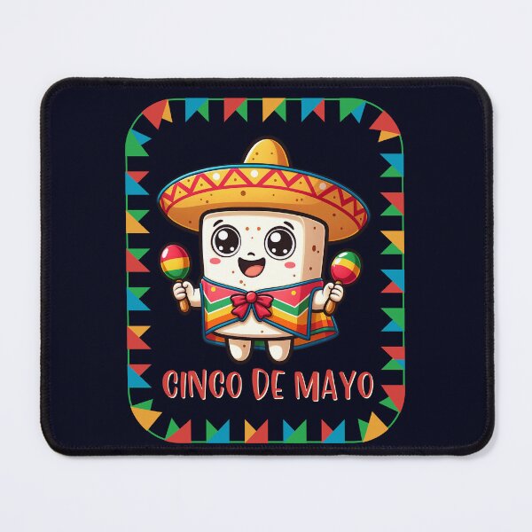 Item preview, Cute Fiesta Tofu, Vegan Mexican Cinco de Mayo Party Fun designed and sold by GreenSlate.