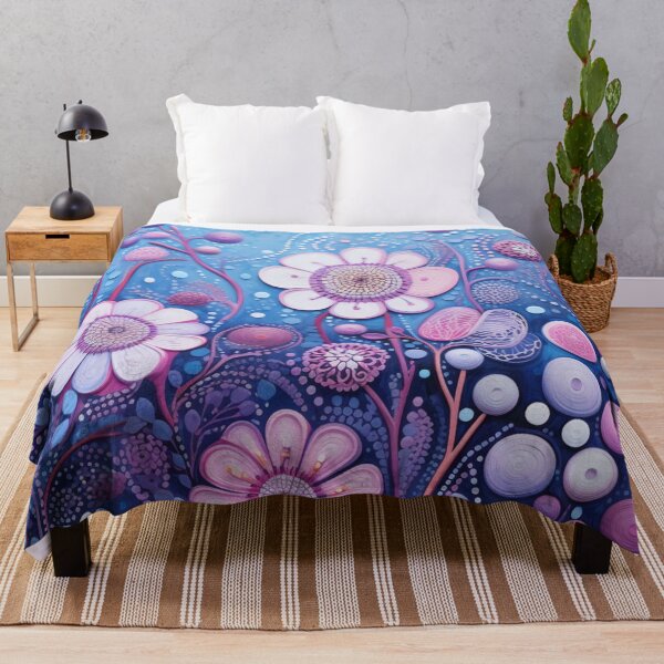 Item preview, Aboriginal Inspired Dot Art - Flowers Gathering designed and sold by GrinGalore.