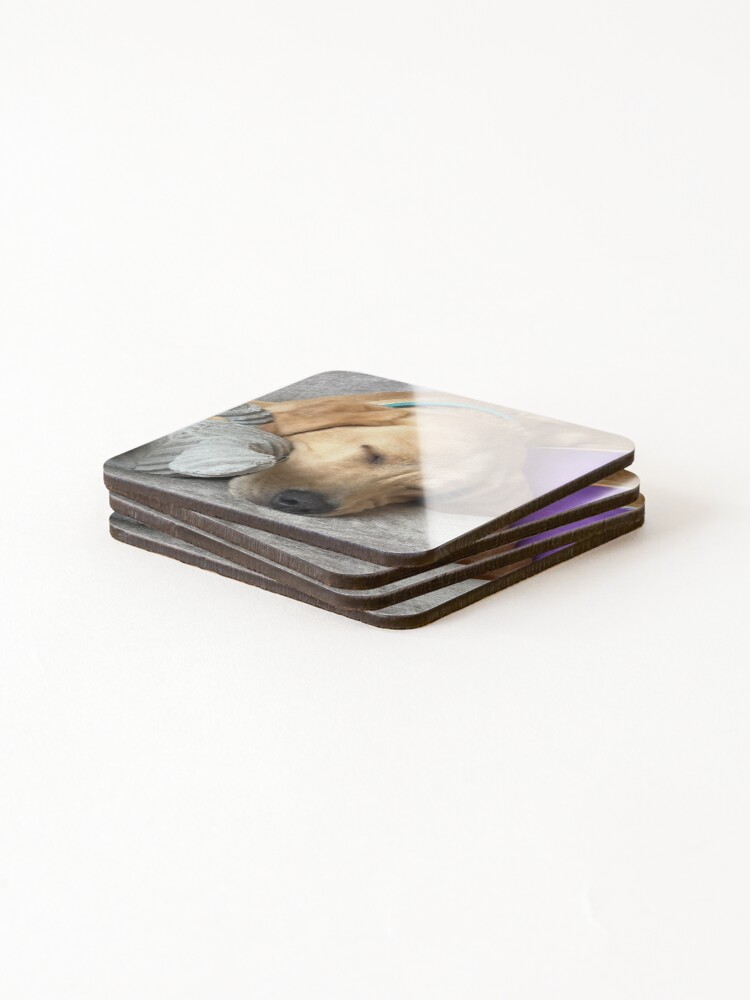 Thumbnail 4 of 5, Coasters (Set of 4), Labrador Puppy designed and sold by SpiroCat.