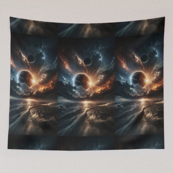 Item preview, Astronomical Tension: Sun, Moon, and Stars at Odds designed and sold by AdesignTEE.