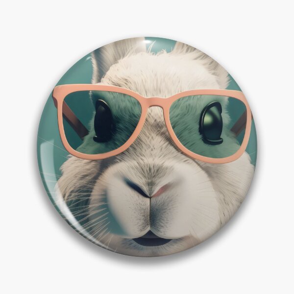 Item preview, Rabbit Retro Couture in Stylish Floral Shirt designed and sold by EmeraldeaArt.