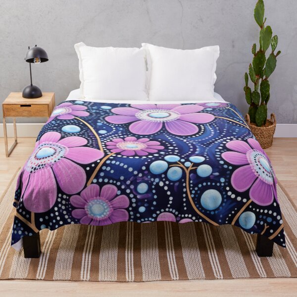 Item preview, Aboriginal Inspired Dot Art - Paradise Flowers designed and sold by GrinGalore.