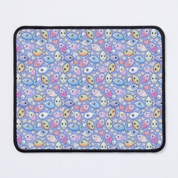Item preview, Seamless pattern of fish and leaves designed and sold by fotoryum.