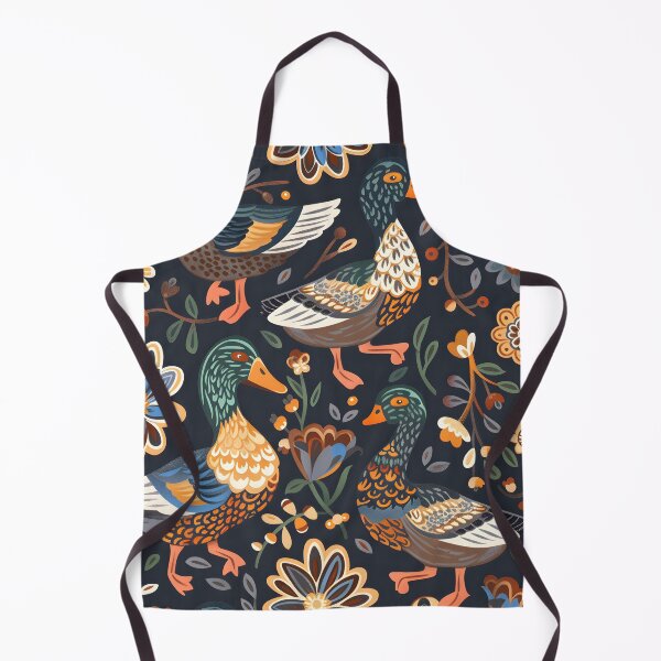 Item preview, Mallard ducks modern folk pattern 2 designed and sold by Folksy Living.