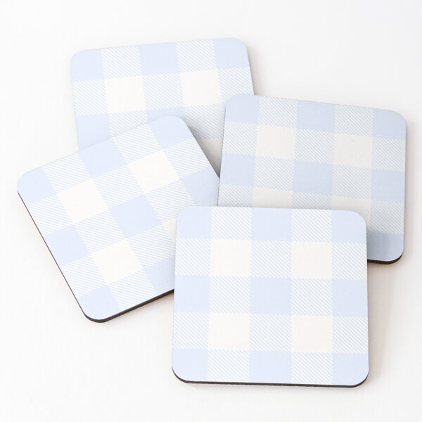 Item preview, White and Light Blue Gingham - Square Pattern designed and sold by SPRUCIA.