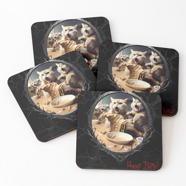 Item preview, Cats & Kittens Making A Huge Peanut Butter Mess designed and sold by FatCatStudios.